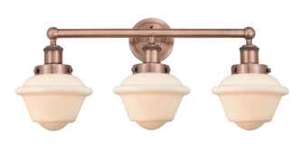 Edison Three Light Bath Vanity in Antique Copper (405|616-3W-AC-G531)