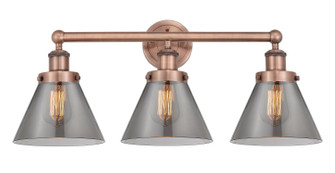 Edison Three Light Bath Vanity in Antique Copper (405|616-3W-AC-G43)