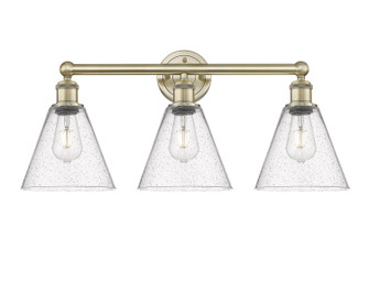 Edison Three Light Bath Vanity in Antique Brass (405|616-3W-AB-GBC-84)