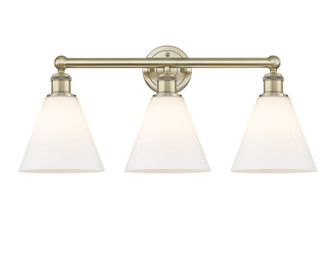 Edison Three Light Bath Vanity in Antique Brass (405|616-3W-AB-GBC-81)