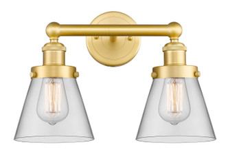 Edison Two Light Bath Vanity in Satin Gold (405|616-2W-SG-G62)