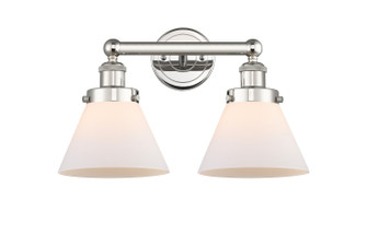 Edison Two Light Bath Vanity in Polished Nickel (405|616-2W-PN-G41)