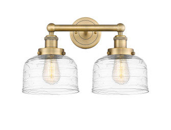Edison Two Light Bath Vanity in Brushed Brass (405|616-2W-BB-G713)