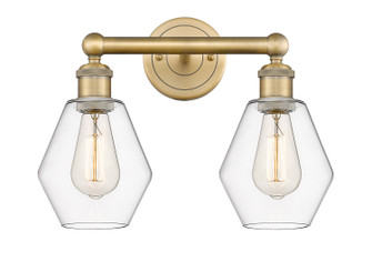 Edison Two Light Bath Vanity in Brushed Brass (405|616-2W-BB-G652-6)