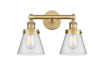 Edison Two Light Bath Vanity in Brushed Brass (405|616-2W-BB-G64)