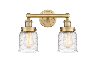 Edison Two Light Bath Vanity in Brushed Brass (405|616-2W-BB-G513)