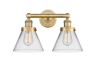 Edison Two Light Bath Vanity in Brushed Brass (405|616-2W-BB-G42)