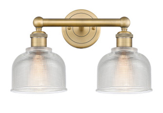 Edison Two Light Bath Vanity in Brushed Brass (405|616-2W-BB-G412)