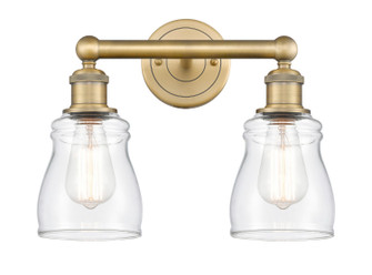 Edison Two Light Bath Vanity in Brushed Brass (405|616-2W-BB-G392)