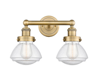 Edison Two Light Bath Vanity in Brushed Brass (405|616-2W-BB-G324)