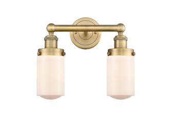 Edison Two Light Bath Vanity in Brushed Brass (405|616-2W-BB-G311)