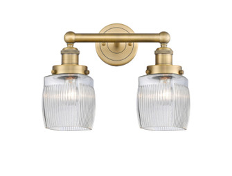 Edison Two Light Bath Vanity in Brushed Brass (405|616-2W-BB-G302)