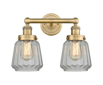 Edison Two Light Bath Vanity in Brushed Brass (405|616-2W-BB-G142)