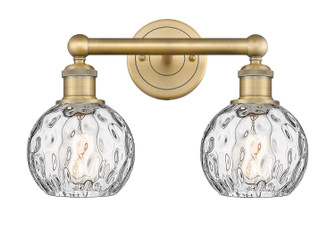 Edison Two Light Bath Vanity in Brushed Brass (405|616-2W-BB-G1215-6)