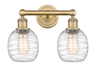 Edison Two Light Bath Vanity in Brushed Brass (405|616-2W-BB-G1013)
