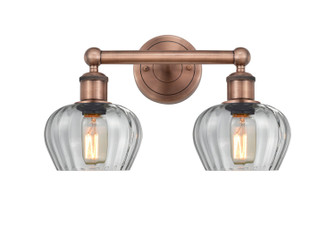 Edison Two Light Bath Vanity in Antique Copper (405|616-2W-AC-G92)