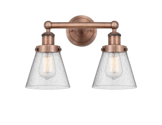 Edison Two Light Bath Vanity in Antique Copper (405|616-2W-AC-G64)