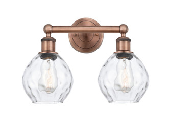 Edison Two Light Bath Vanity in Antique Copper (405|616-2W-AC-G362)