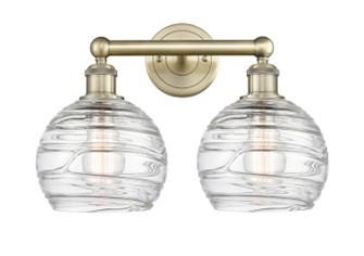 Edison Two Light Bath Vanity in Antique Brass (405|616-2W-AB-G1213-8)