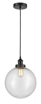 Edison One Light Mini Pendant in Black Antique Brass (405|616-1PH-BAB-G204-12)