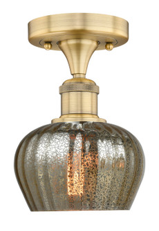 Edison One Light Semi-Flush Mount in Brushed Brass (405|616-1F-BB-G96)