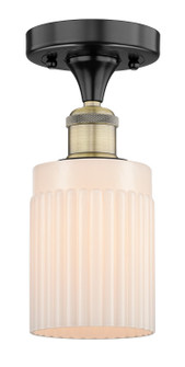 Edison One Light Semi-Flush Mount in Black Antique Brass (405|616-1F-BAB-G341)