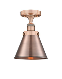 Edison One Light Semi-Flush Mount in Antique Copper (405|616-1F-AC-M13-AC)