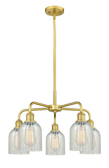 Ballston Five Light Chandelier in Satin Gold (405|516-5CR-SG-G2511)