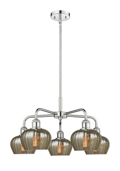 Downtown Urban Five Light Chandelier in Polished Chrome (405|516-5CR-PC-G96)