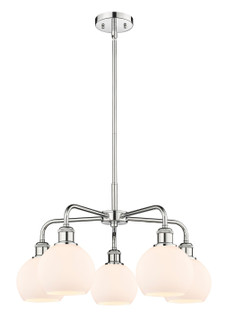 Downtown Urban Five Light Chandelier in Polished Chrome (405|516-5CR-PC-G121-6)