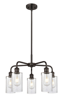 Ballston Five Light Chandelier in Oil Rubbed Bronze (405|516-5CR-OB-G804)