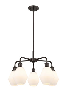 Downtown Urban Five Light Chandelier in Oil Rubbed Bronze (405|516-5CR-OB-G651-6)