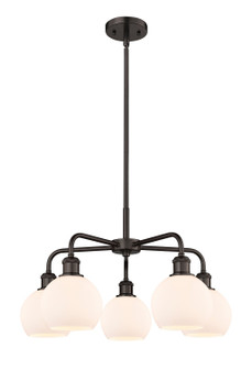 Ballston Five Light Chandelier in Oil Rubbed Bronze (405|516-5CR-OB-G121-6)