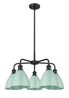 Ballston Five Light Chandelier in Matte Black (405|516-5CR-BK-MBD-75-SF)