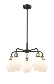 Downtown Urban Five Light Chandelier in Black Antique Brass (405|516-5CR-BAB-G651-6)