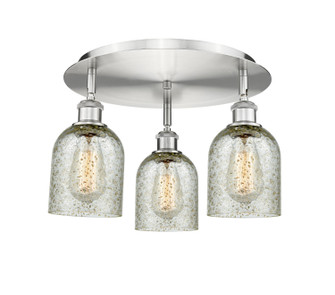 Ballston Three Light Flush Mount in Satin Nickel (405|516-3C-SN-G259)