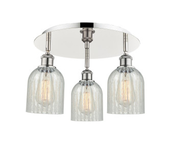 Ballston Three Light Flush Mount in Polished Nickel (405|516-3C-PN-G2511)