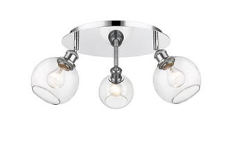 Ballston Three Light Semi-Flush Mount in Polished Chrome (405|516-3C-PC-G122-6)