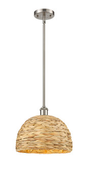 Ballston One Light Pendant in Satin Nickel (405|516-1S-SN-RBD-12-NAT)