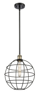 Ballston LED Pendant in Black Antique Brass (405|516-1S-BAB-CE-12-BK)