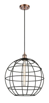 Ballston LED Pendant in Antique Copper (405|516-1P-AC-CE-16-BK)