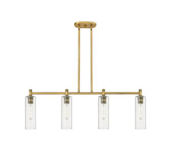 Downtown Urban LED Island Pendant in Brushed Brass (405|434-4I-BB-G434-12SDY)
