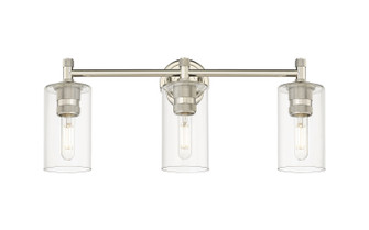 Downtown Urban Three Light Bath Vanity in Polished Nickel (405|434-3W-PN-G434-7CL)