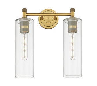Downtown Urban LED Bath Vanity in Brushed Brass (405|434-2W-BB-G434-12CL)