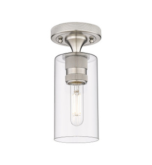 Downtown Urban One Light Flush Mount in Satin Nickel (405|434-1F-SN-G434-7CL)