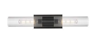 Downtown Urban Two Light Bath Vanity in Matte Black (405|429-2WL-BK-G429-11CL)