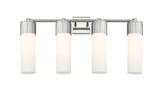 Downtown Urban Four Light Bath Vanity in Satin Nickel (405|428-4W-SN-G428-12WH)