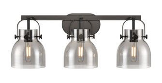 Downtown Urban Three Light Bath Vanity in Matte Black (405|423-3W-BK-G412-6SM)