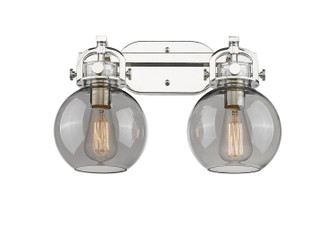 Downtown Urban Two Light Bath Vanity in Polished Nickel (405|410-2W-PN-G410-7SM)