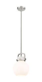 Downtown Urban One Light Pendant in Satin Nickel (405|410-1SS-SN-G410-8WH)